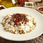 манты с бараньим жиром